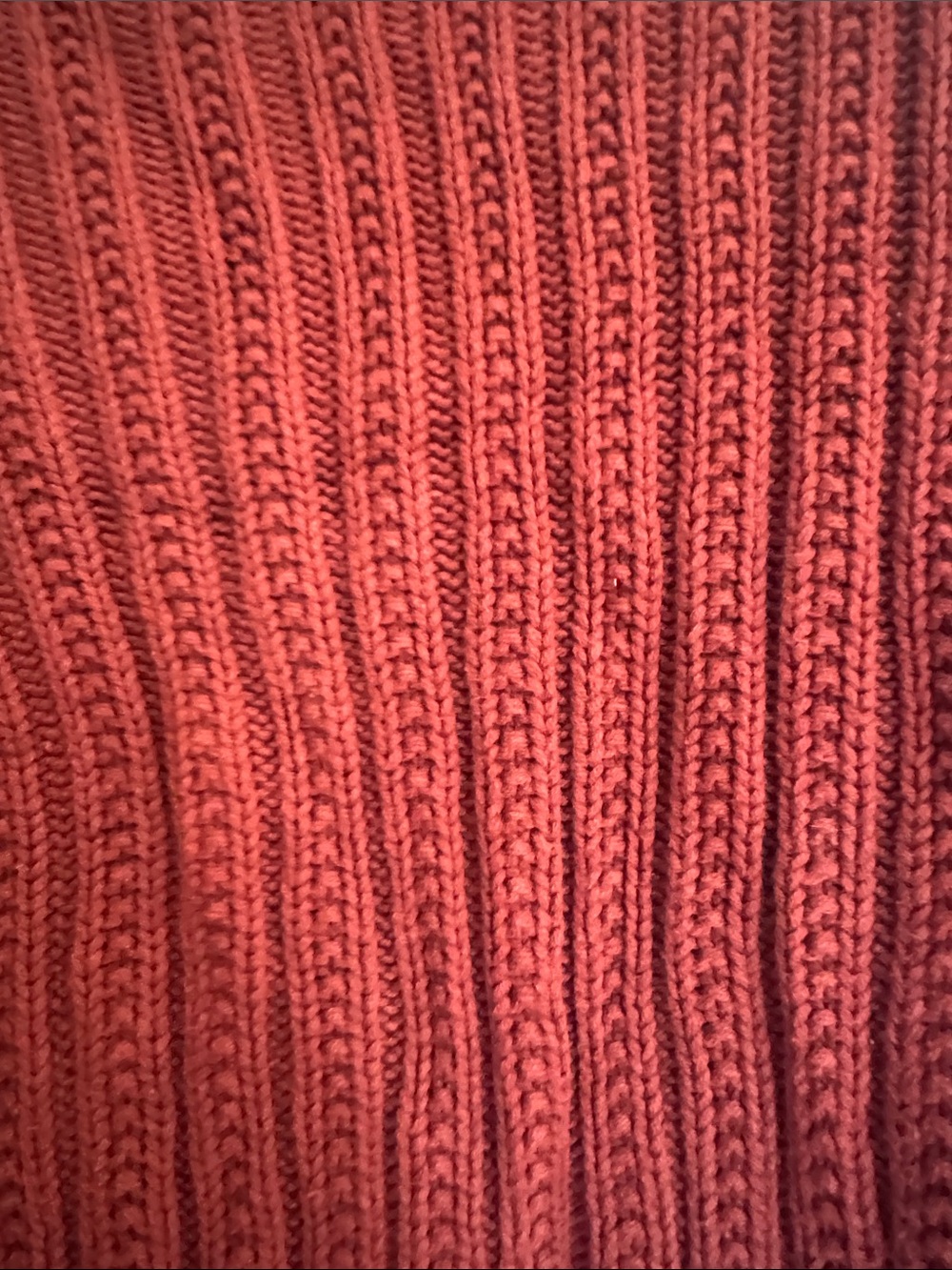 Universal Thread Ribbed Crewneck Sweater in Rust - Picture 3 of 4